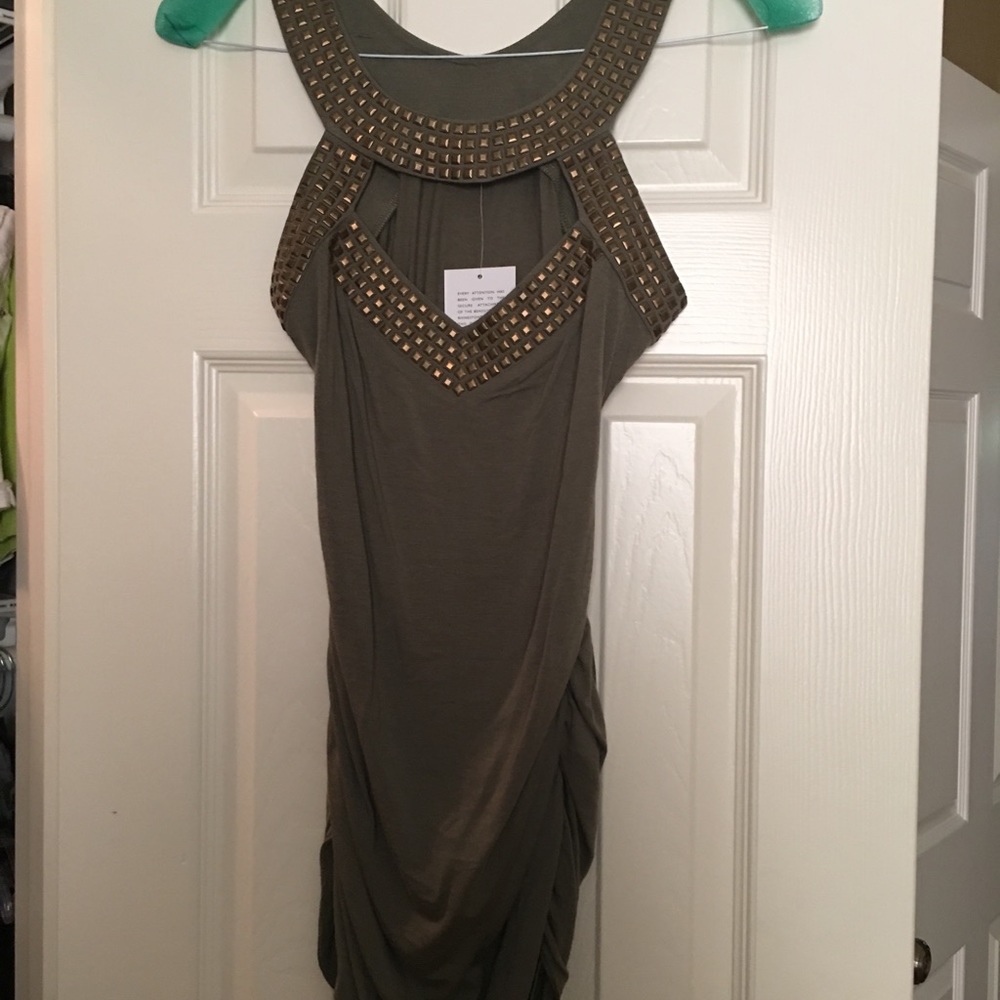 Sexy Army green tank blouse